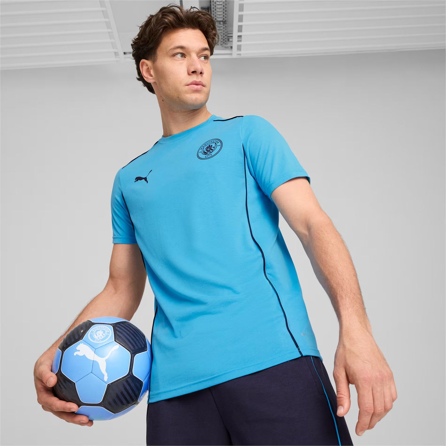 Тениска Puma MCFC Casuals Tee Синьо | 777569-31, 1