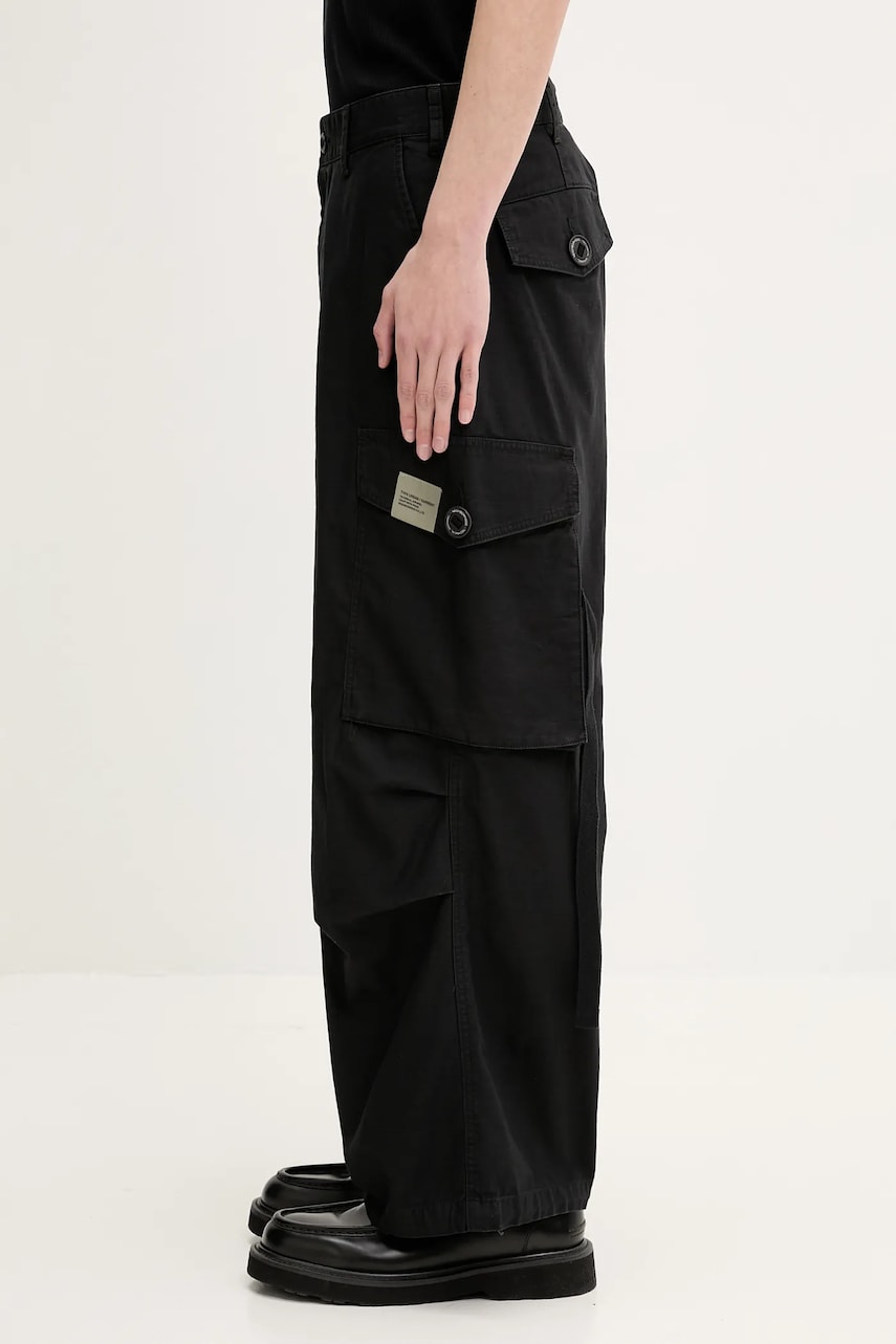 Карго панталони Neighborhood NEIGHBORHOOD Wide Cargo Pants Черно | 251SPNH.PTM06, 1