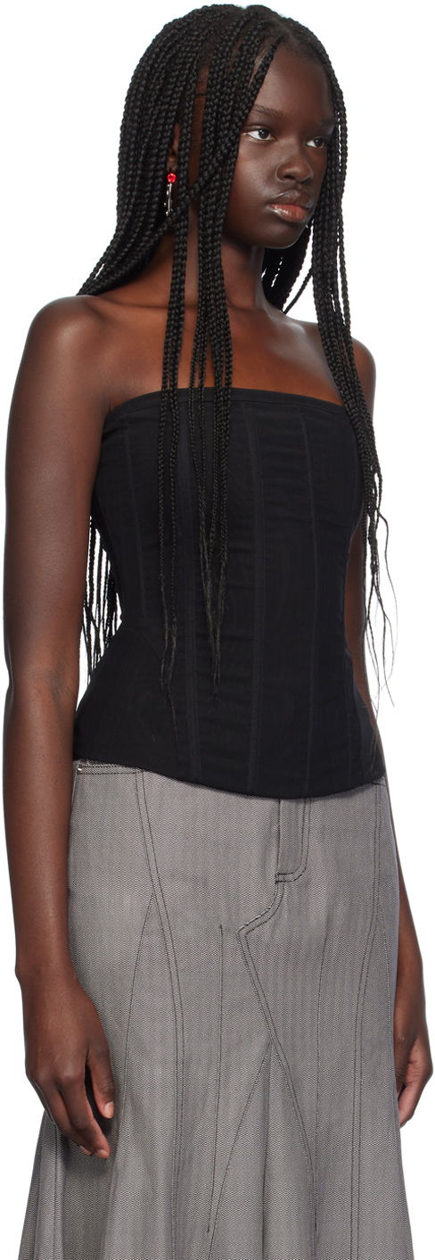 Потник Miaou Miaou Libra Corset Top Черно | 7063PM3BLK, 1