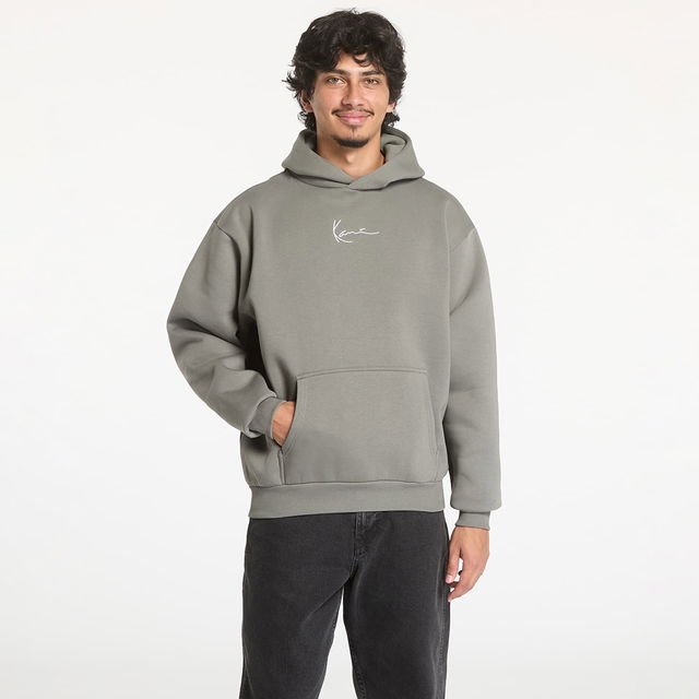 Small Signature Essential OS Hoodie Anthracite