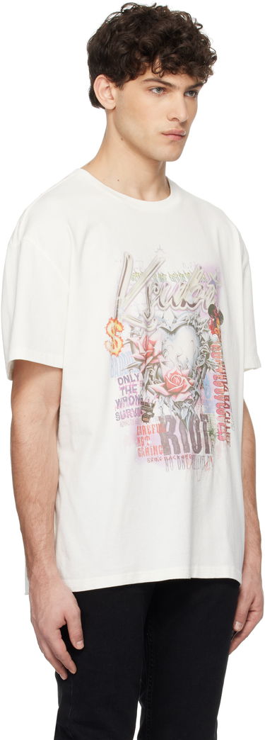 Тениска Ksubi Ksubi Sketch Biggie Graphic T-Shirt Бяло | MPS25TE002, 1