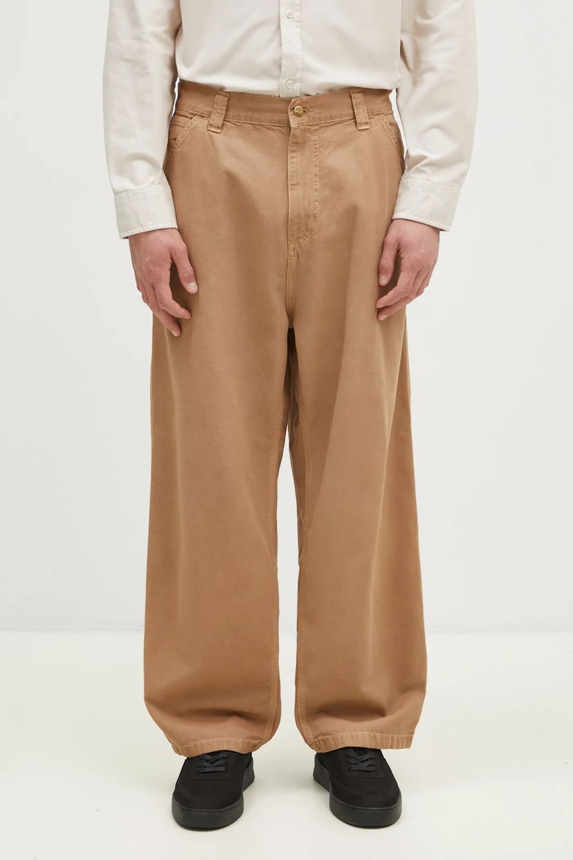 Панталони Carhartt WIP Cotton OG Single Knee Loose Fit Pant Бежово | I033754.2FS4J