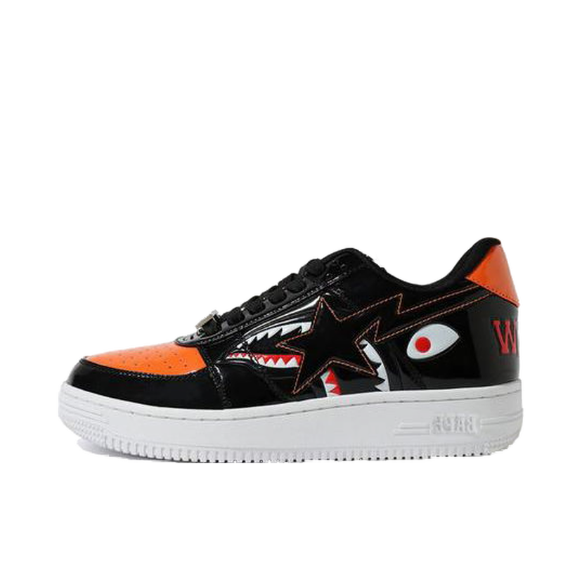 Кецове и обувки BAPE Bape Sta Low "Mad Shark Black Orange" Черно | 1H30191005-BLK