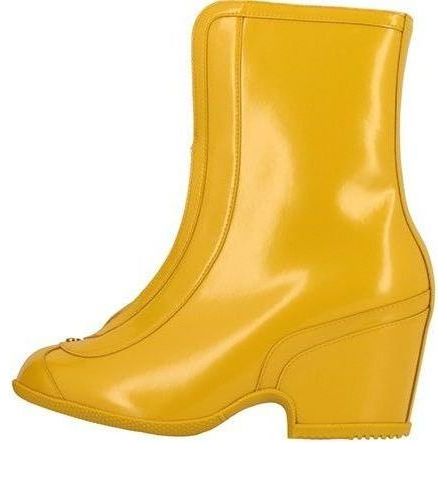 Кецове и обувки Gucci Gucci Kitt Rubber Ankle Boots Жълто | 589867-HRO10-7666