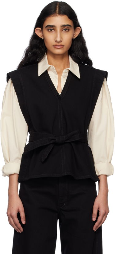 Жилетка LEMAIRE Lemaire Chasuble Denim Vest Черно | TO1227 LD1004, 0