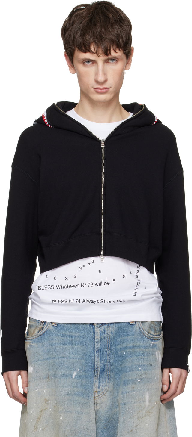 Shark Cropped Full Zip Hoodie