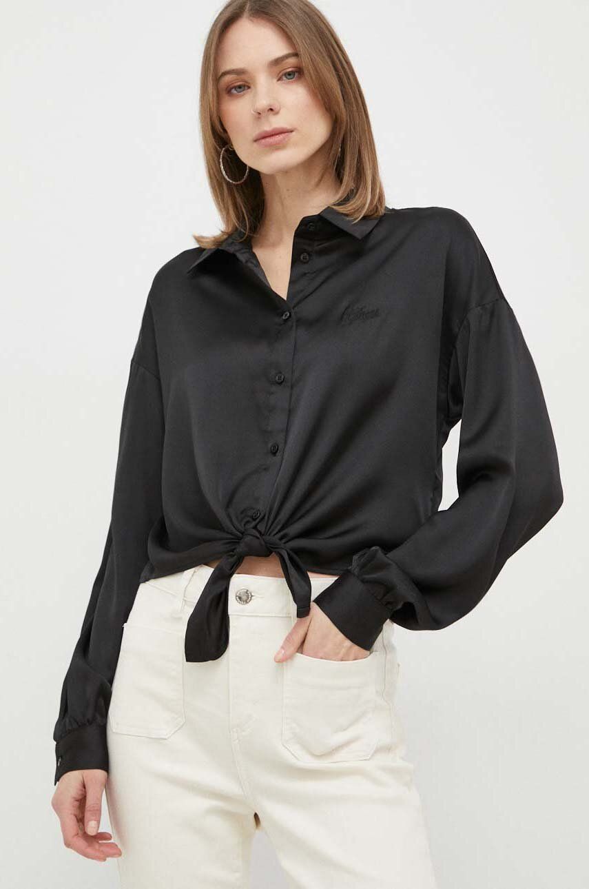 Риза GUESS Shirt Черно | W3GH93.WD8G2, 0