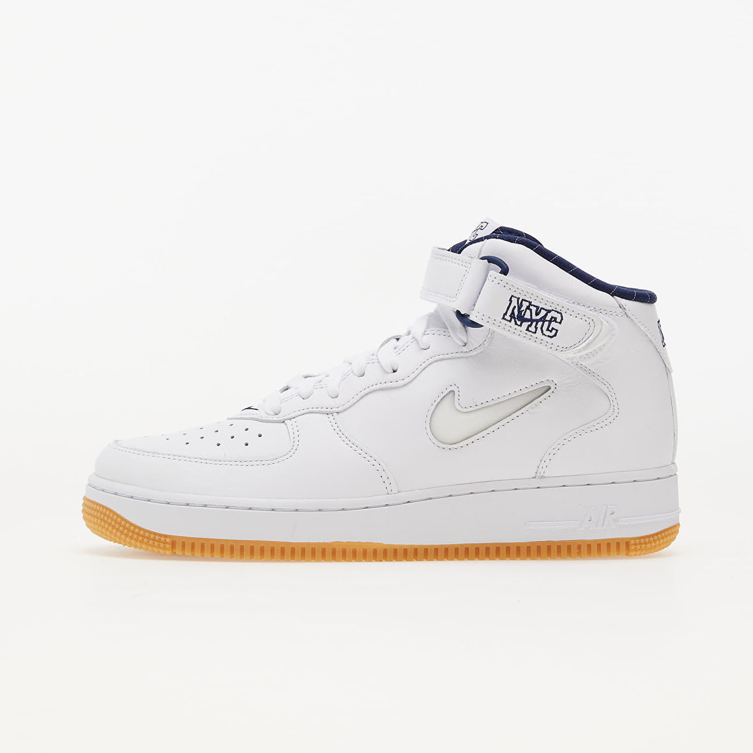 Кецове и обувки Nike Air Force 1 Mid Jewel QS "NYC - Yankees" Бяло | DH5622-100, 0