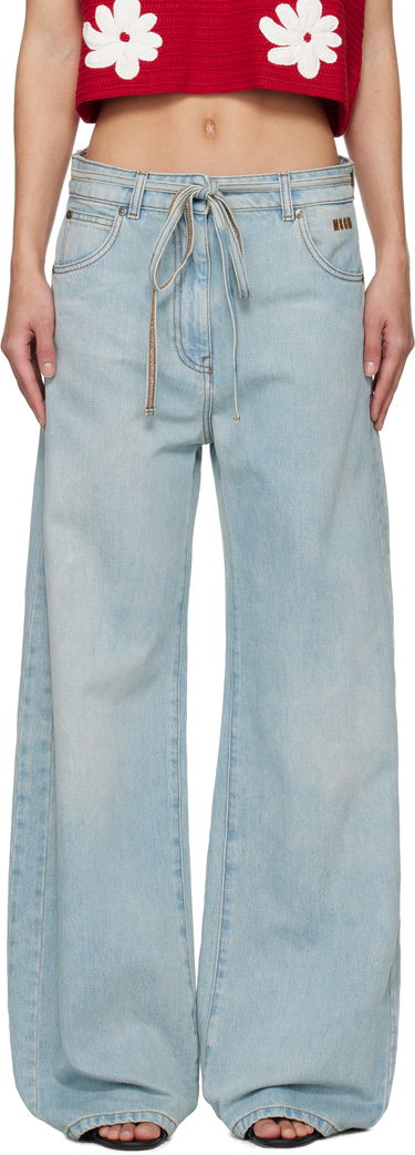 Дънки MSGM MSGM Wide-Leg Jeans Синьо | 3841MDP234L 257275, 0