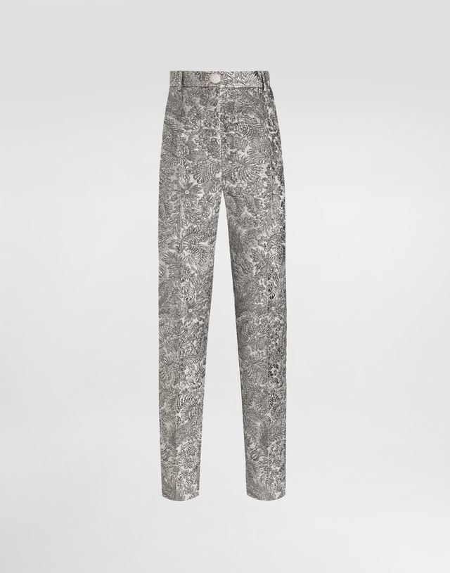 Floral Jacquard Trousers