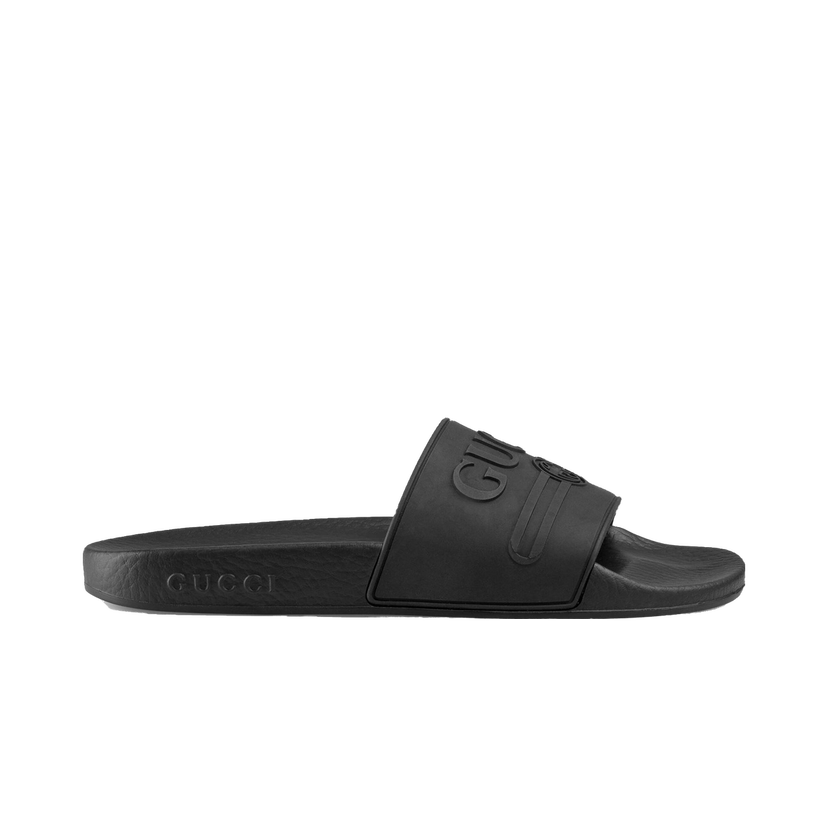 Кецове и обувки Gucci Logo Slide Черно | 525140 JCZ00 1031