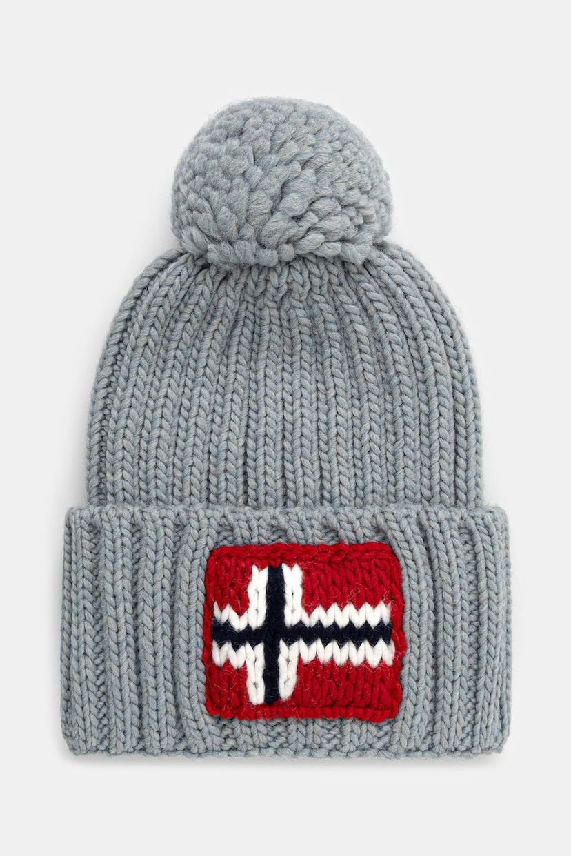 Шапка Napapijri Napapijri Semiury 5 Pom Beanie Сиво | NP0A4GKBI841
