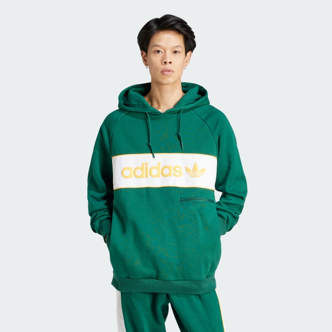 Суитчър adidas Originals NY Hoodie Зелено | IS5734, 0