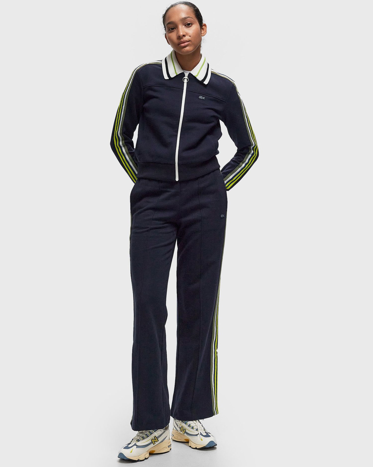 Панталони Lacoste Blue Side Stripe Sweatpants Синьо | XF2678-HDE, 1