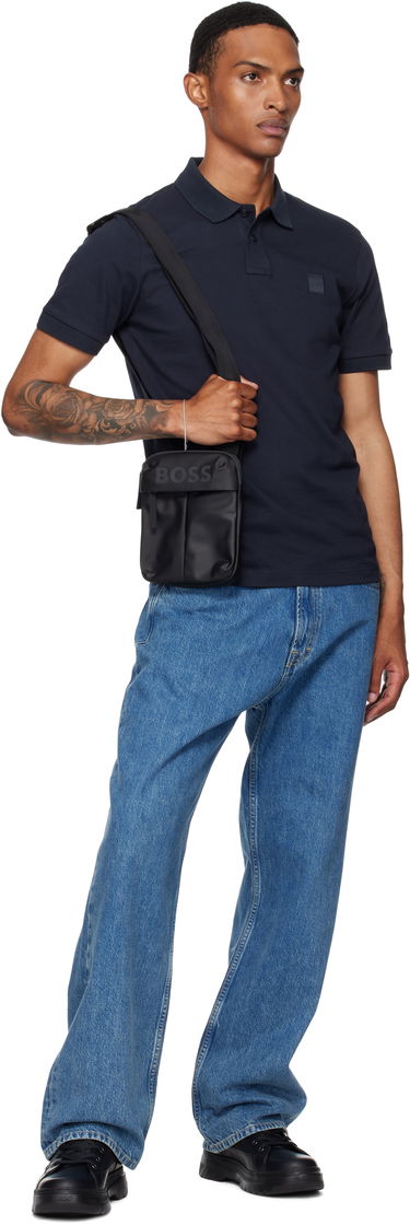 Чанта през рамо BOSS Bonded-Logo Shoulder Bag Черно | 50548089, 3