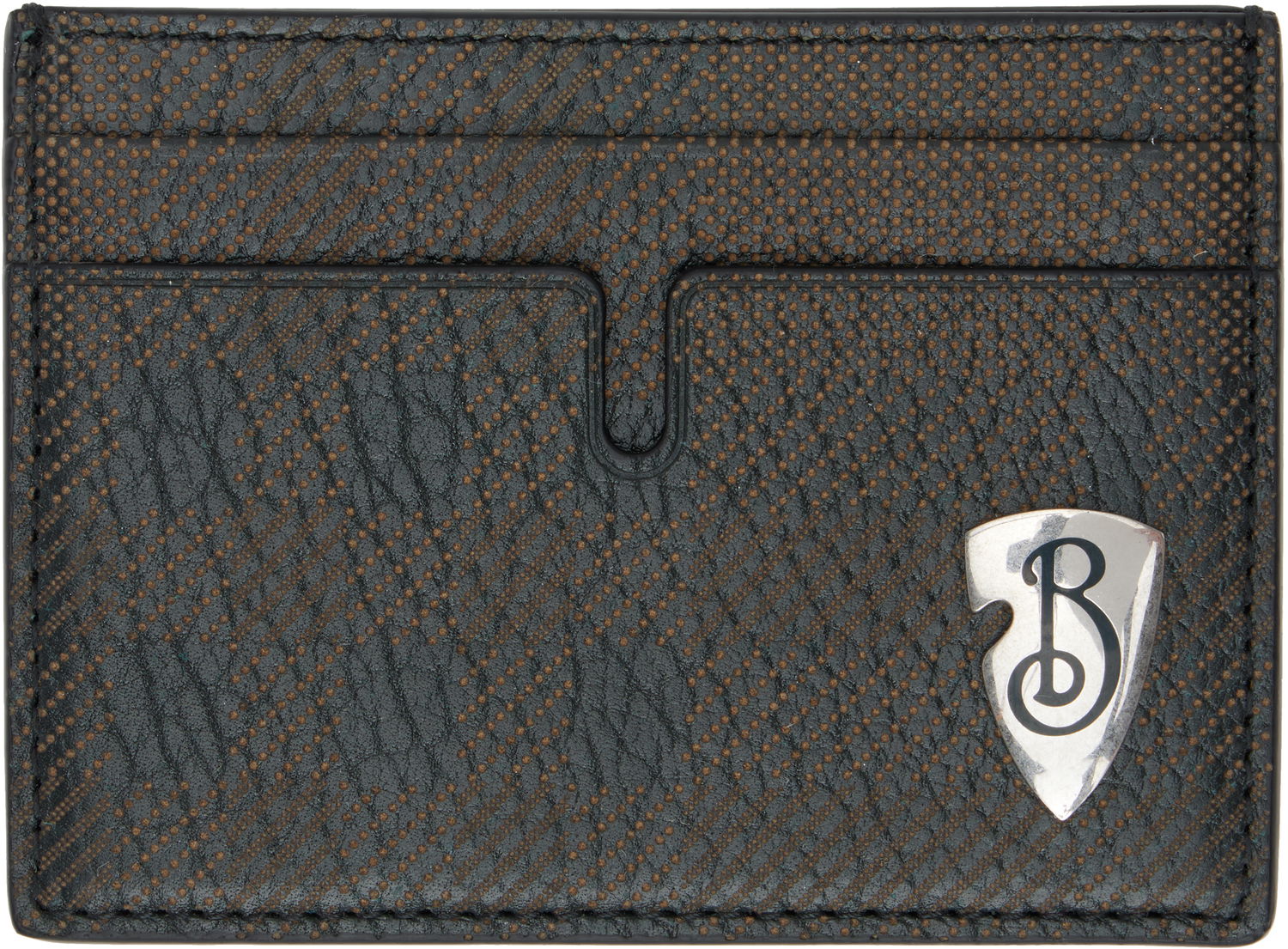 Портфейл Burberry Shield Leather Card Holder Черно | 8102931, 0