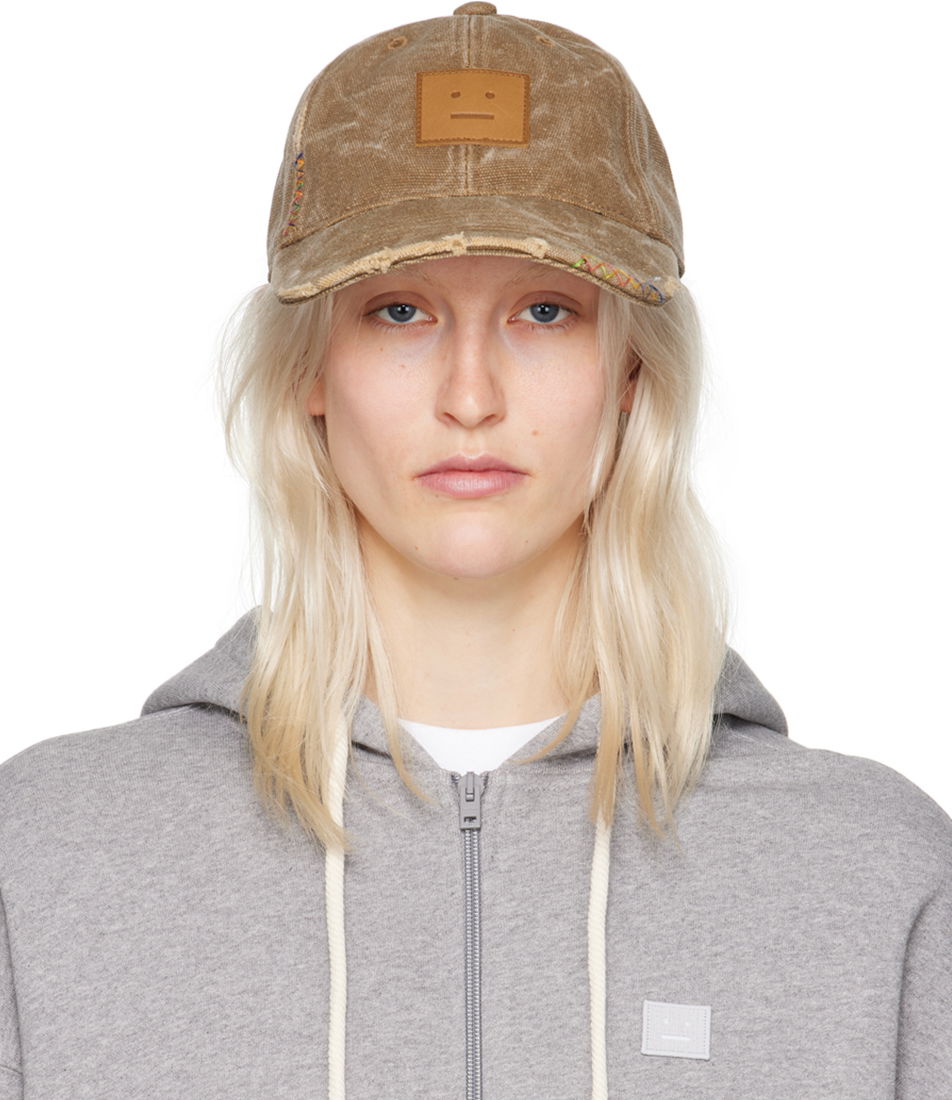Шапка с козирка Acne Studios Face Cap Кафяво | C40316-, 0