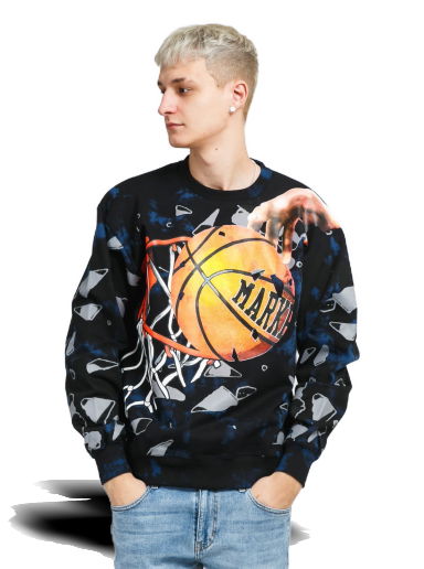 Shattered Backboard Tie-Dye Crewneck