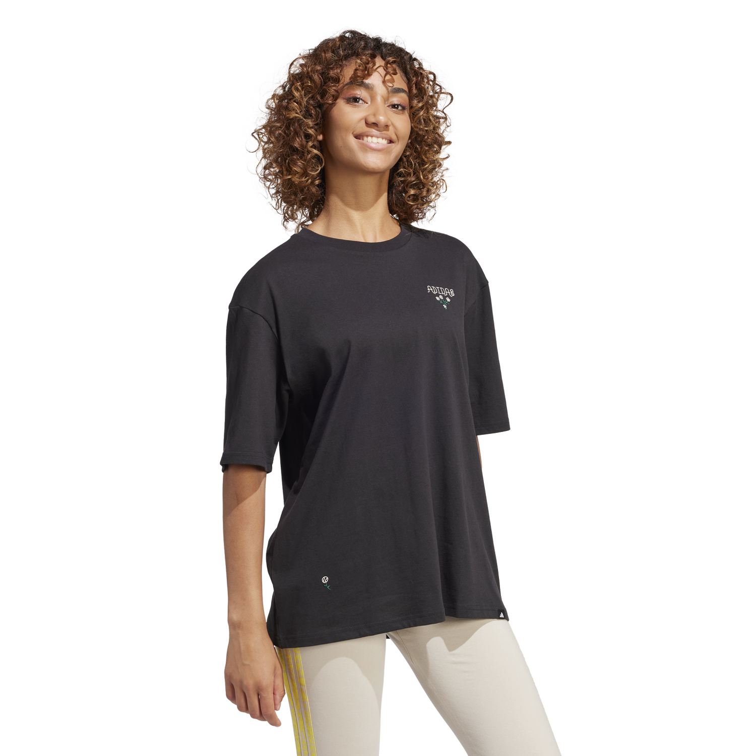 Тениска adidas Performance Mini Graphic Loose Fit T-Shirt Черно | JM0449, 0