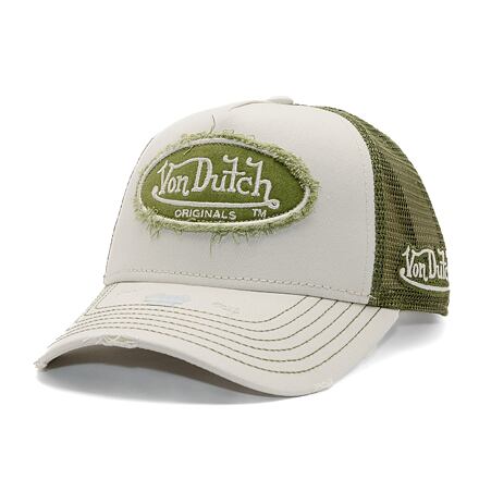 Шапка с козирка Von Dutch Von Dutch Trucker Kalmar Twill Cap Бежово | VD-7030847, 0