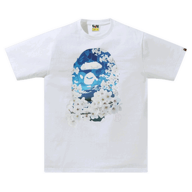 Тениска BAPE Sakura Photo Ape Head Tee Бяло | 1H20 110 028 WHITE, 0