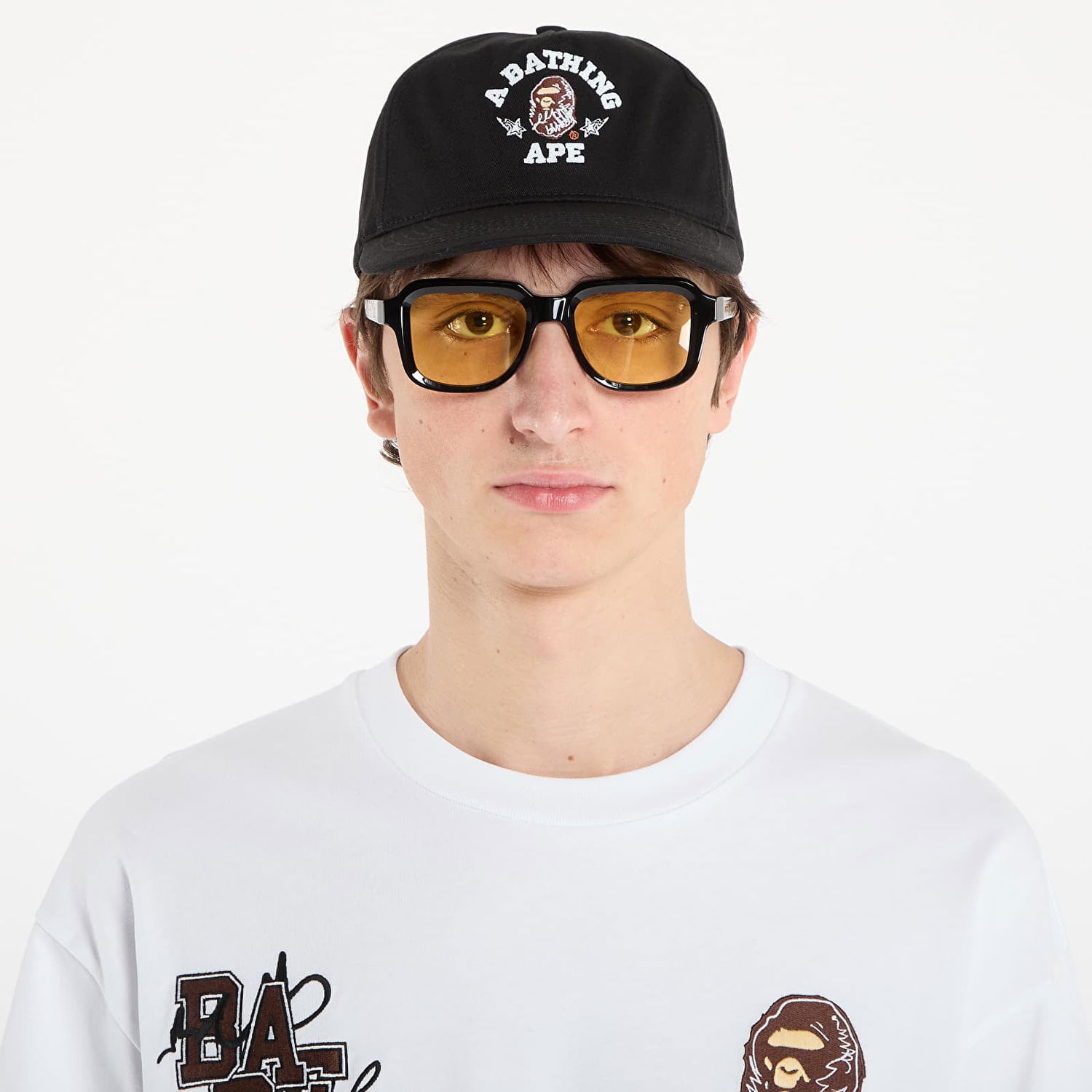 Шапка с козирка BAPE BAPE® x FOOTSHOP - Scribble Ape Cap Black Черно | 001CPL721311MBLK, 0