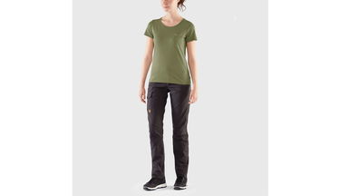 Тениска FJÄLLRÄVEN Övik T-Shirt Зелено | F83525-620, 5