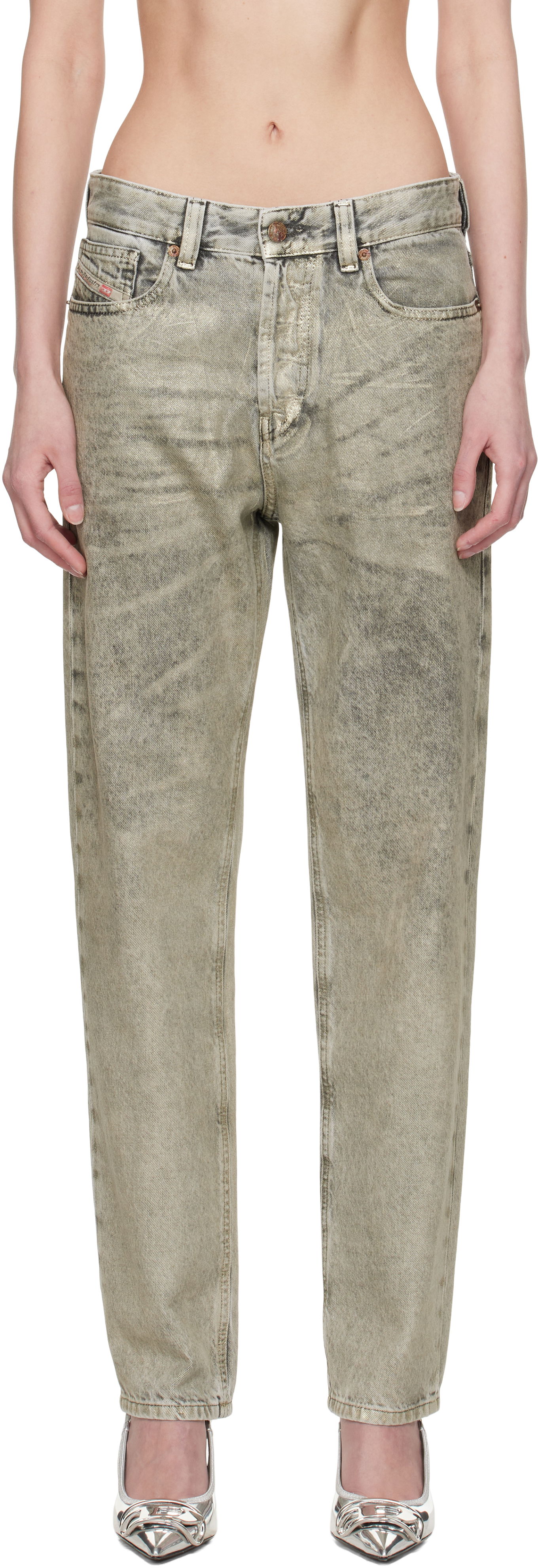 Дънки Diesel Diesel 1988 D-Ark Jeans Зелено | A17344 09L79, 0
