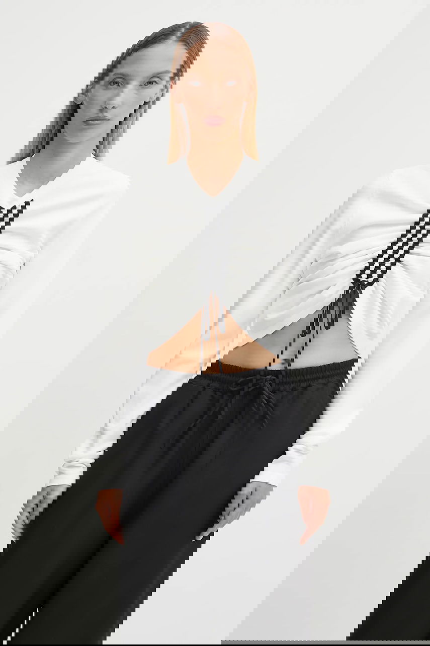 Тениска Y-3 Y-3 Fitted Cinch Long Sleeve T-Shirt Бяло | KD4760, 0
