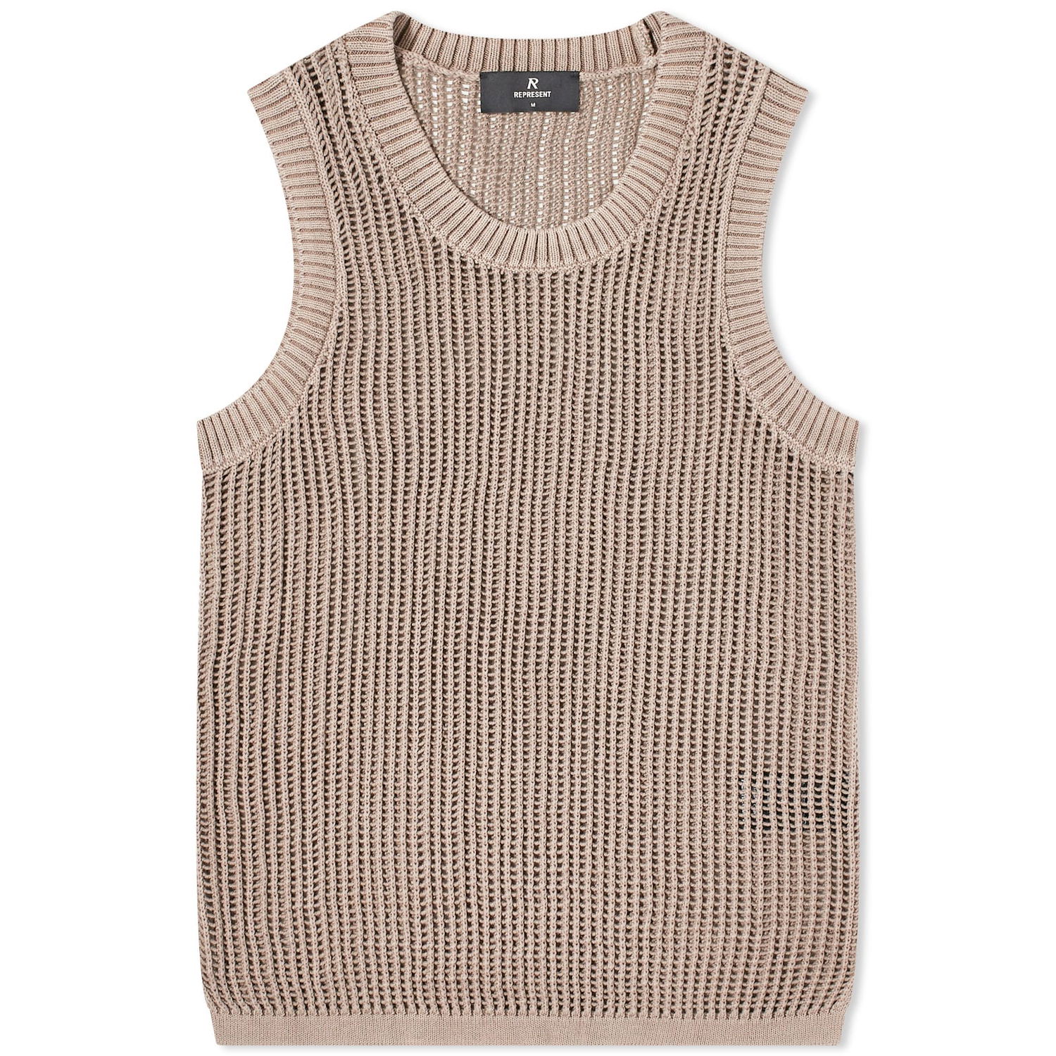 Жилетка Represent Clo Washed Knitted Vest Бежово | MLM301-430, 0