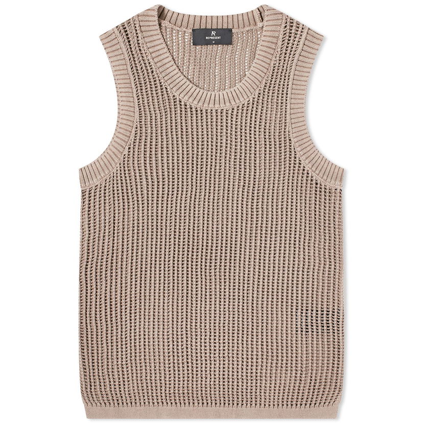 Жилетка Represent Clo Washed Knitted Vest Бежово | MLM301-430