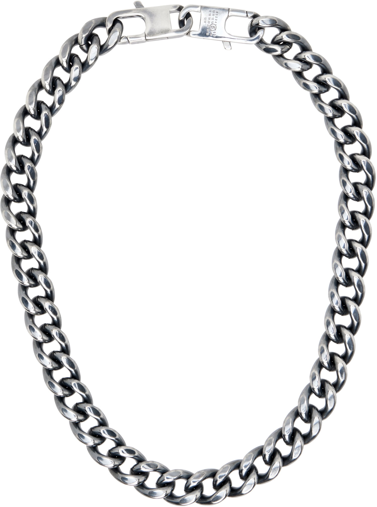 Колие Maison Margiela MM6 Maison Margiela Silver-Tone Curb Chain Necklace Металик | SM7UU0105 SV0235, 0