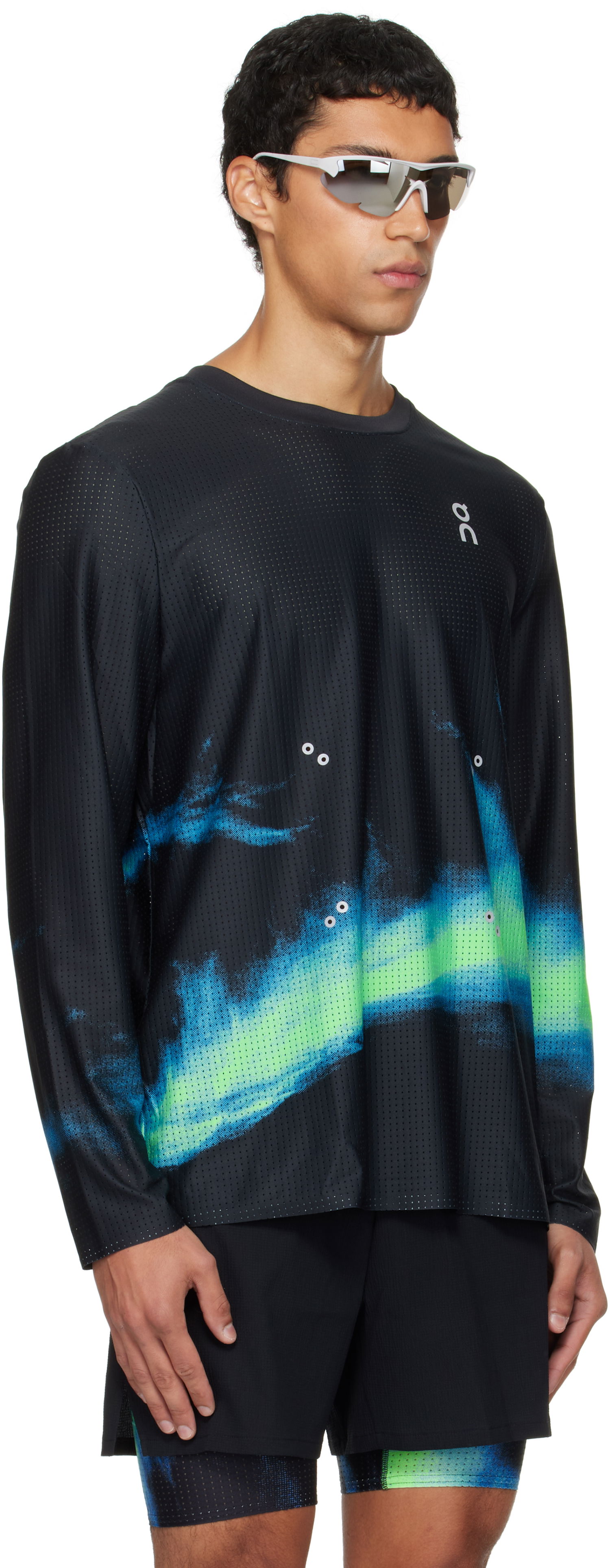Тениска On Running Pace Mesh Long Sleeve Running T-Shirt Черно | 1MF10733398, 1
