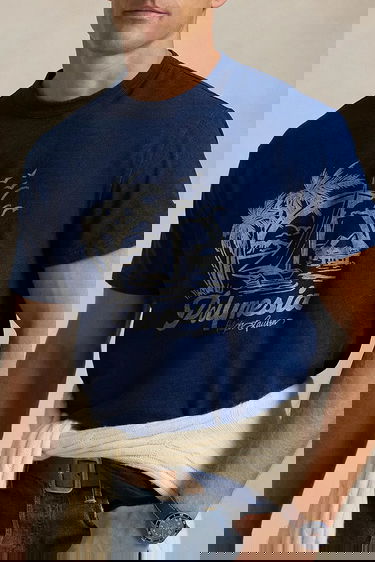 Тениска Polo by Ralph Lauren Polo Ralph Lauren Polynesia Resort Graphic T-Shirt Синьо | 710958249, 3