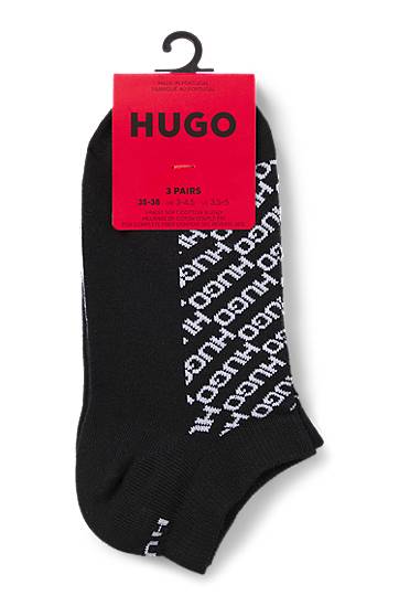 Чорапи BOSS Three-Pack of Ankle Socks with Logo Details, HUGO Черно | 50543195, 1