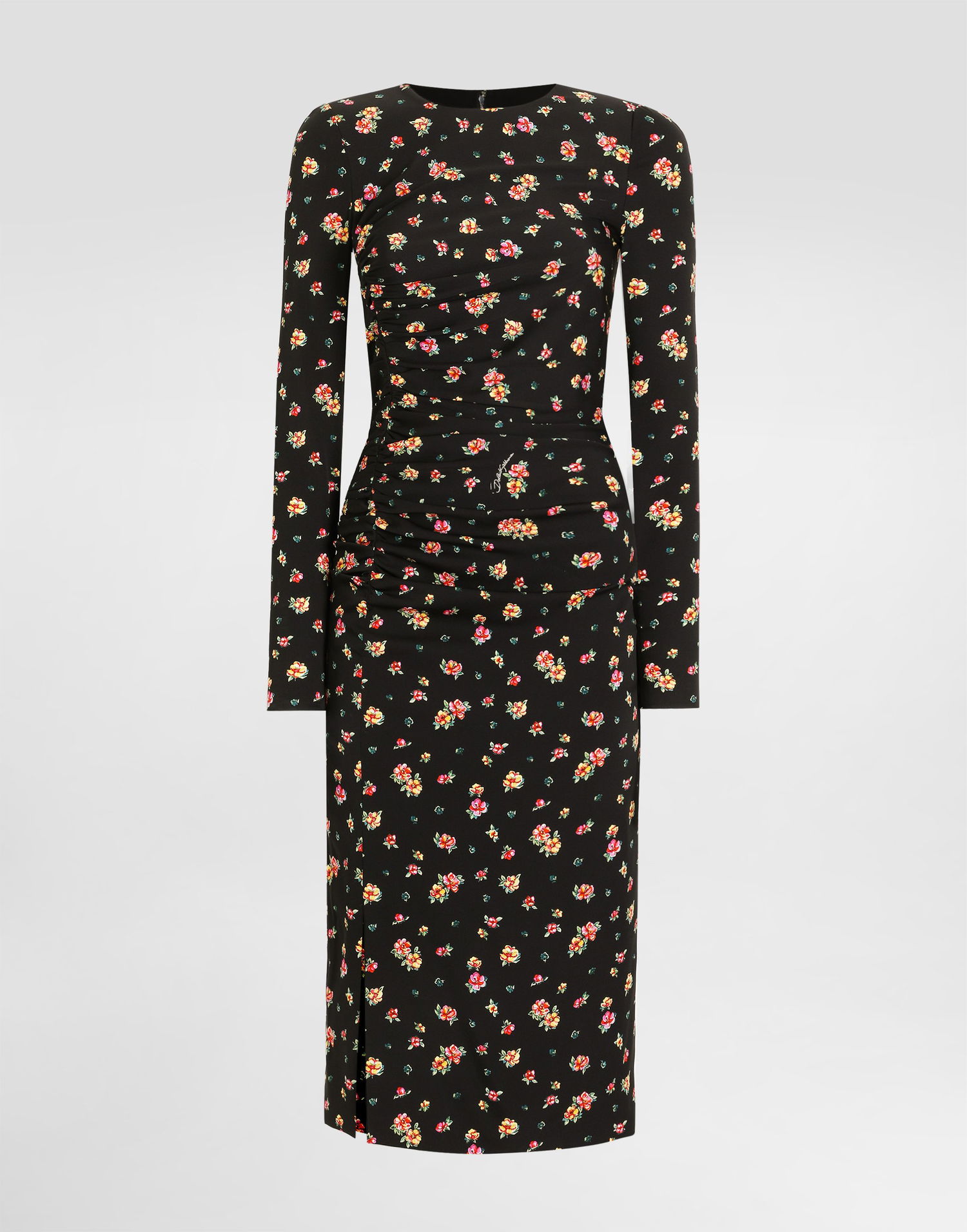 Pокля Dolce & Gabbana Small Floral-print Charmeuse Dress Многоцветен | F60G7TFSA8FHN5XT, 0
