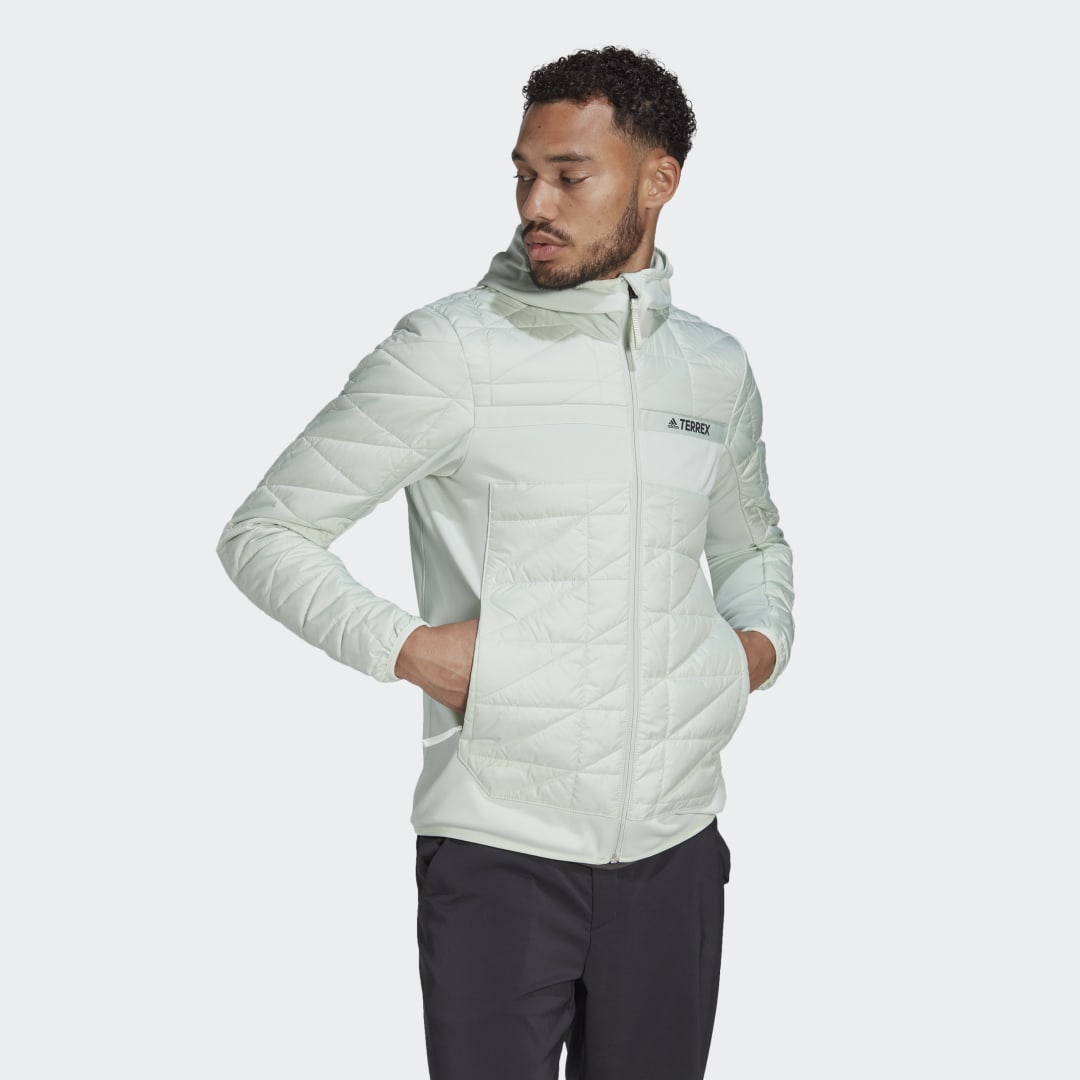 Яке adidas Performance Terrex Multi Primegreen Hybrid Insulated Jacket Зелено | HI3617, 0