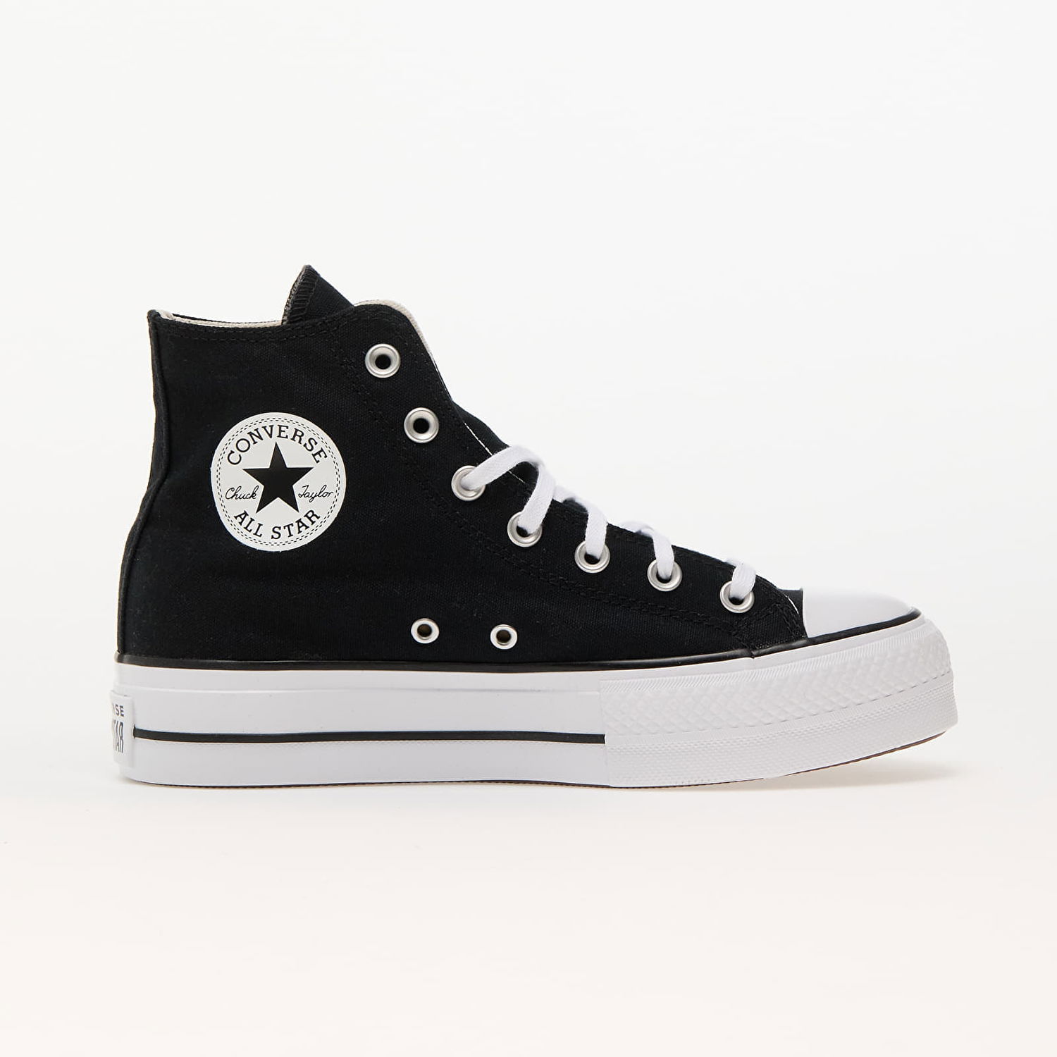 Кецове и обувки Converse Chuck Taylor All Star Lift Wide Black/ White/ White W Черно | A09194C, 1