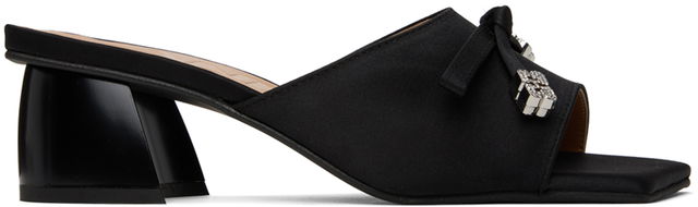 GANNI Butterfly Bow Satin Mules