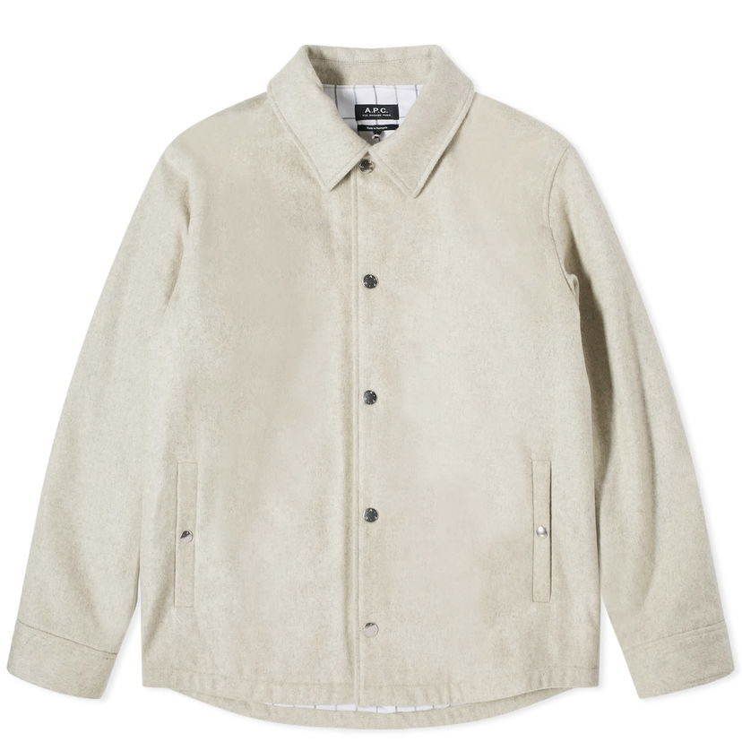 Риза A.P.C. Alan Recycled Wool Overshirt Сиво | WOAQI-M02791-AAD