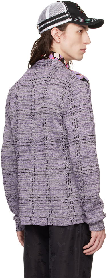Пуловер Anna Sui Floral Print Cardigan Лилаво | M1123A30, 2