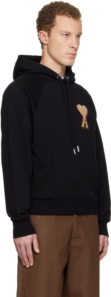 Суитчър AMI Ami De Coeur Cotton Hoodie Черно | H25USW770.747, 1
