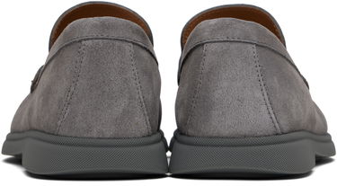 Кецове и обувки BOSS Suede Loafers with Contrast Outsole Сиво | 50543083, 3