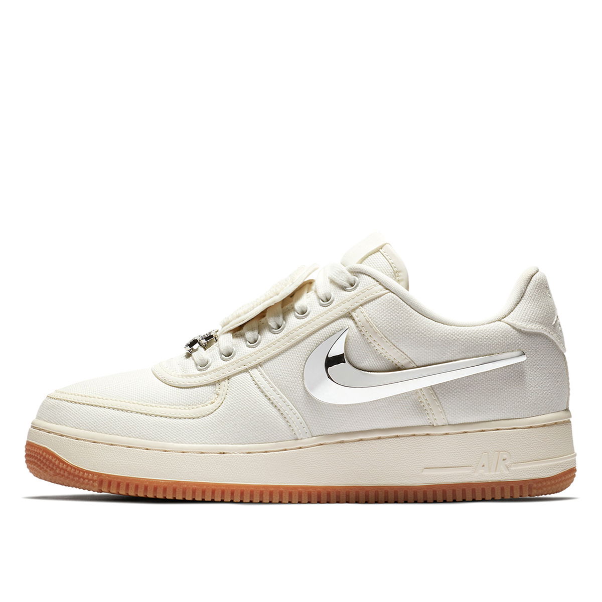 Кецове и обувки Nike Travis Scott x Air Force 1 "Sail" Бяло | AQ4211-101, 1