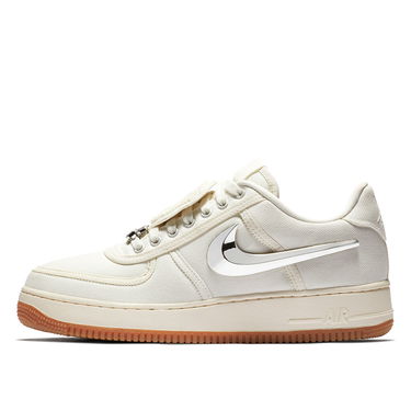 Кецове и обувки Nike Travis Scott x Air Force 1 "Sail" Бяло | AQ4211-101, 1