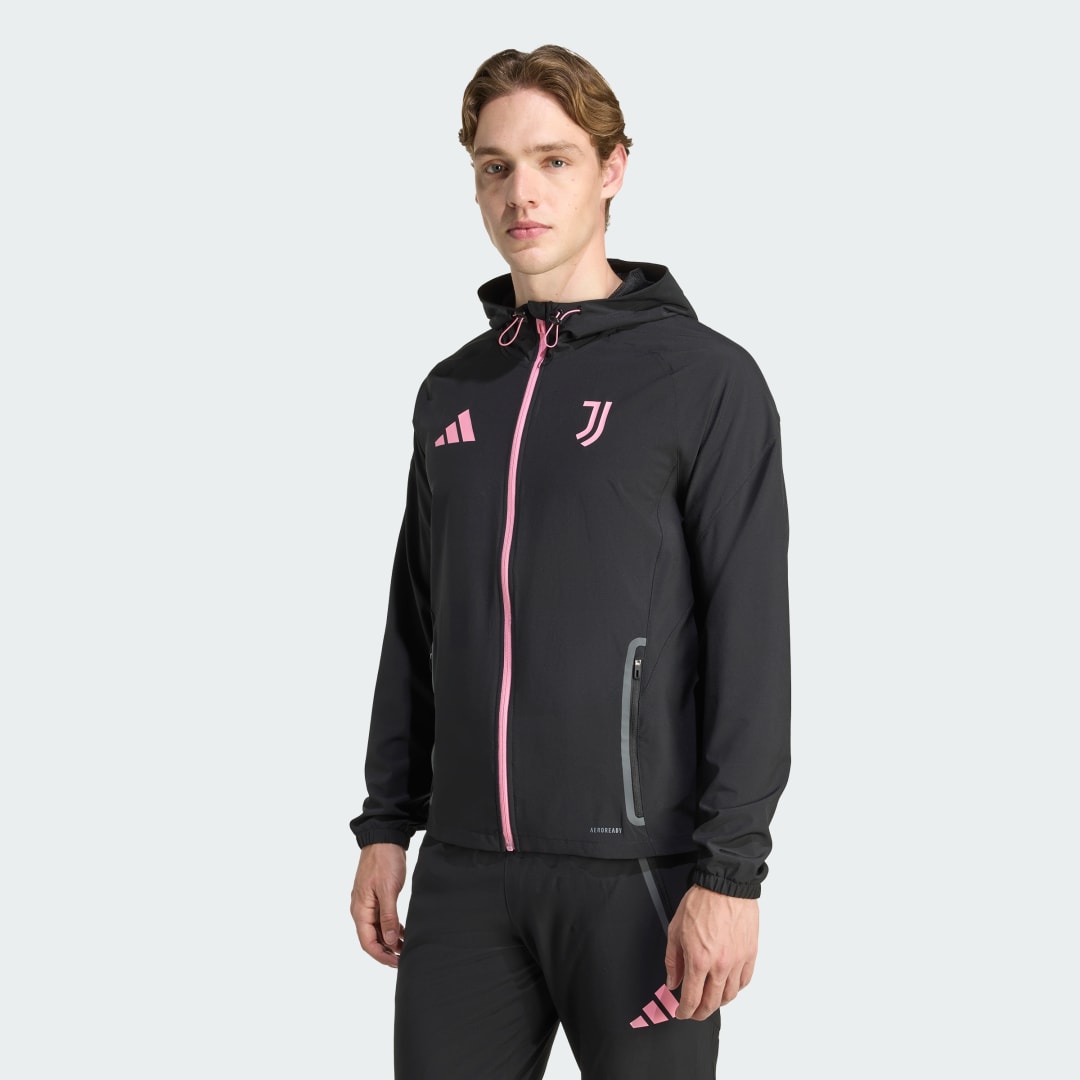 Яке adidas Performance Juventus Tiro 25 Competition Vis Tech Travel Jacket Черно | JV5347, 0