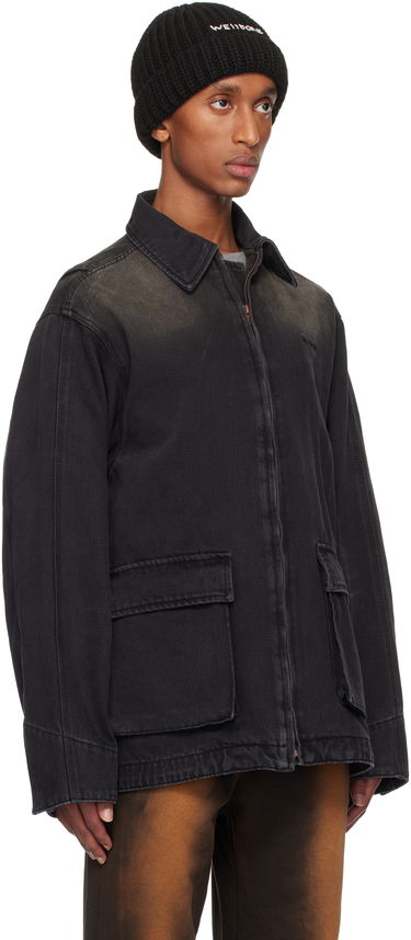 Шапка We11done We11done Classic Washed Denim Jacket Черно | WD-DJ3-24-334-U-BK, 1