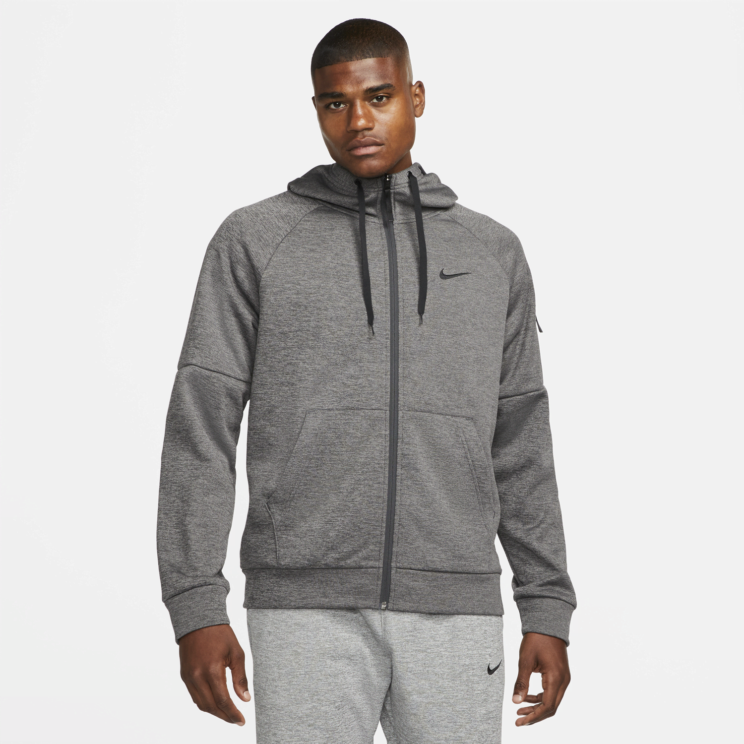 Суитчър Nike Therma-FIT Full-Zip Training Hoodie Сиво | DQ4830-071, 0