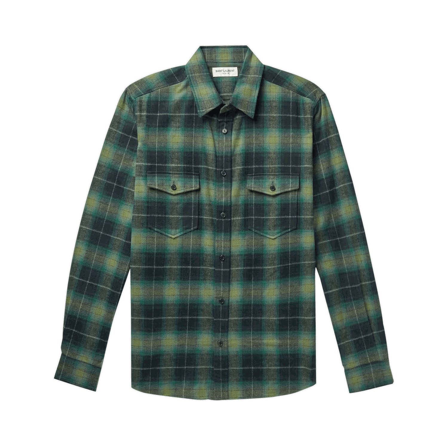Риза Saint Laurent Oversized Shirt Зелено | 710782 Y25TA 5879, 0