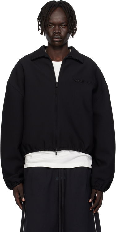 Яке Fear of God ESSENTIALS Bonded Canvas Zip-Up Jacket Черно | 202SP258060F, 0